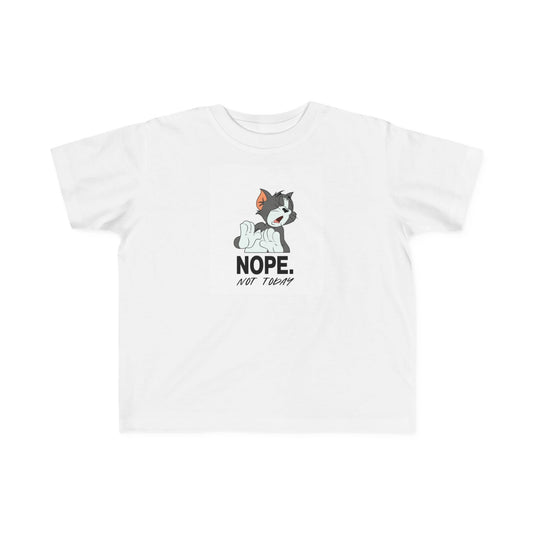 Toddler's Cute Graphic Tee - 'NOPE. NOT TODAY' Design